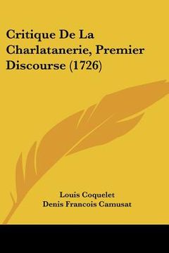 portada critique de la charlatanerie, premier discourse (1726) (en Inglés)