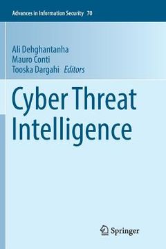 portada Cyber Threat Intelligence: 70 (Advances in Information Security) (en Inglés)