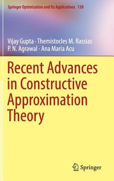 portada Recent Advances in Constructive Approximation Theory (en Inglés)