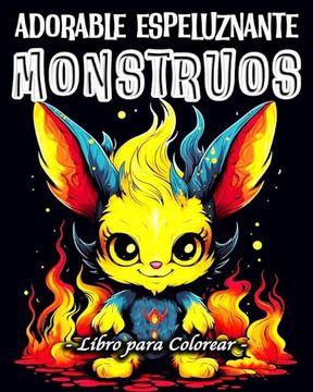 portada Monstruos Libro para Colorear: 60 Adorable Espeluznante Monstruos únicos para Colorear