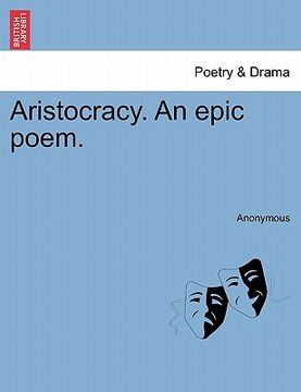 portada aristocracy. an epic poem. (en Inglés)