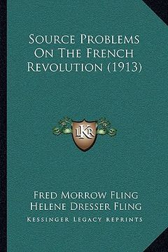 portada source problems on the french revolution (1913) (in English)