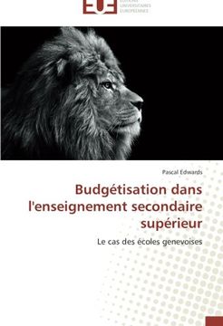 portada Budgetisation Dans L'Enseignement Secondaire Superieur