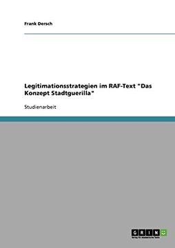 portada Legitimationsstrategien im RAF-Text "Das Konzept Stadtguerilla" (German Edition)