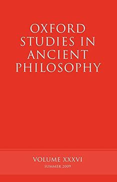 portada Oxford Studies in Ancient Philosophy: V. 36 (in English)