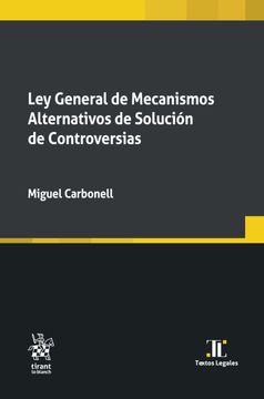 portada Ley General de Mecanismos Alternativos de Solución de Controversias