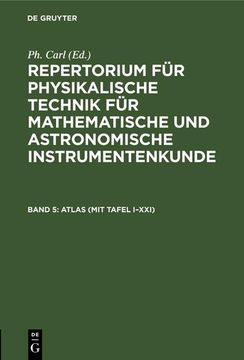 portada Atlas (Mit Tafel I-Xxi) (en Alemán)