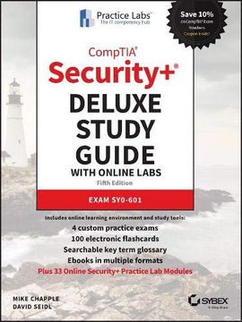 portada Comptia Security+ Deluxe Study Guide With Online Labs: Exam Sy0-601 (in English)