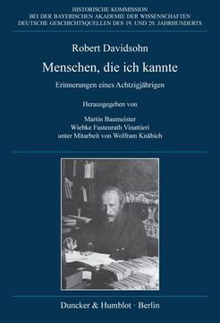 portada Menschen, die ich Kannte: Erinnerungen Eines Achtzigjahrigen -Language: German (en Alemán)