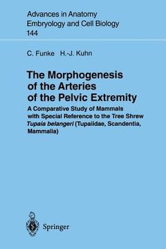 portada the morphogenesis of the arteries of the pelvic extremity: a comparative study of mammals with special reference to the tree shrew tupaia belangeri (t