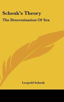 portada schenk's theory: the determination of sex