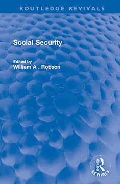 portada Social Security (Routledge Revivals) (en Inglés)