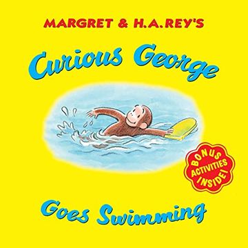 portada Curious George Goes Swimming (en Inglés)