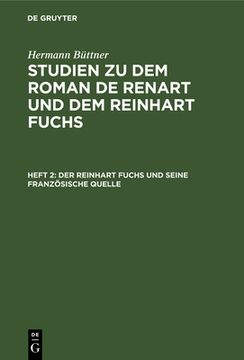 portada Der Reinhart Fuchs und Seine Franzã Â¶Sische Quelle (German Edition) [Hardcover ] (en Alemán)