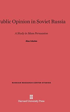portada Public Opinion in Soviet Russia (Russian Research Center Studies) (en Inglés)