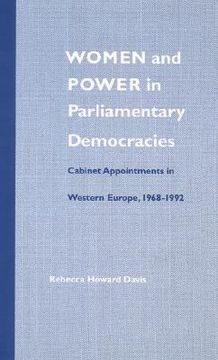 portada Women and Power in Parliamentary Democracies: Cabinet Appointments in Western Europe, 1968-1992 (en Inglés)