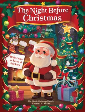portada The Night Before Christmas with Letter to Santa and Stickers (en Inglés)