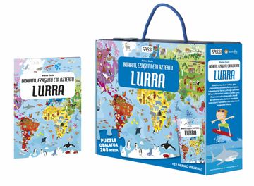 portada Lurra Viaja Conoce Explora+Puzzle eus (Viaja,Conoce,Explora,Cuadrado) (en Euskera)