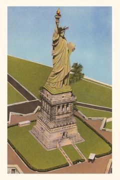 portada Vintage Journal Aerial View, Statue of Liberty, New York City (en Inglés)
