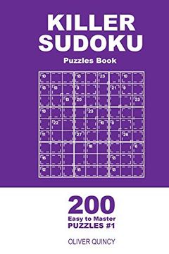 portada Killer Sudoku - 200 Easy to Master Puzzles 9x9 (Volume 1) (in English)