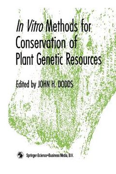 portada in vitro methods for conservation of plant genetic resources (en Inglés)