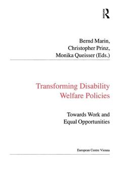 portada Transforming Disability Welfare Policies: Towards Work and Equal Opportunities (en Inglés)