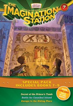 portada Imagination Station Books 3-Pack: Secret of the Prince's Tomb / Battle for Cannibal Island / Escape to the Hiding Place (AIO Imagination Station Books) (in English)