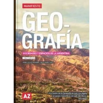 portada Geografia 3 pba 3 ano es Serie Manifiesto Sociedade