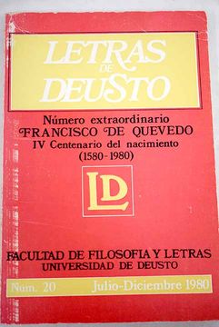 portada Letras de Deusto, número extraordinario 20: Francisco de Quevedo