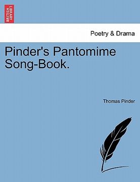 portada pinder's pantomime song-book. (en Inglés)