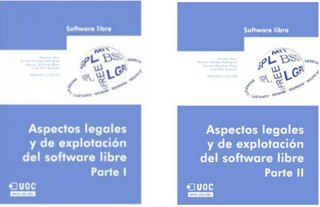 portada Parte 1 y 2 de Aspectos legales y de explotación del software libre. (in Spanish)