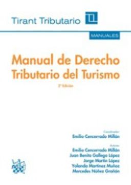 portada Manual de Derecho Tributario del Turismo 2ª Edición 2016 (Manuales Tirant Tributario)