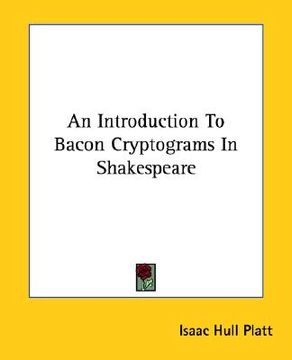 portada an introduction to bacon cryptograms in shakespeare (en Inglés)