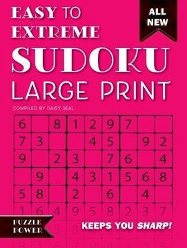 portada Easy To Extreme Sudoku Large Print (pink) New ed (in English)