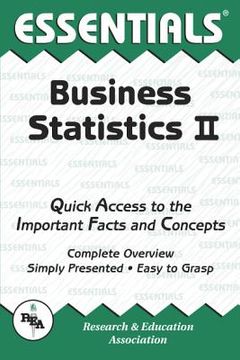 portada business statistics ii essentials (en Inglés)
