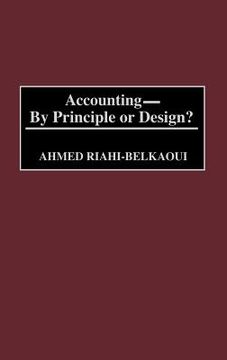 portada accounting--by principle or design? (en Inglés)