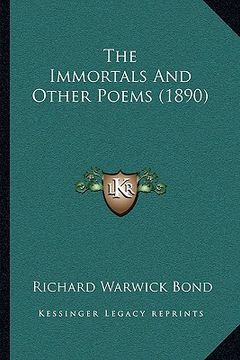 portada the immortals and other poems (1890) (in English)