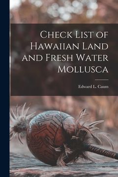portada Check List of Hawaiian Land and Fresh Water Mollusca (en Inglés)
