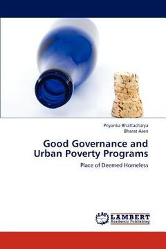 portada good governance and urban poverty programs (en Inglés)