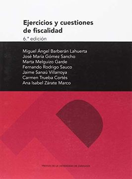 portada Ejercicios y Cuestiones de Fiscalidad 6ª Edición (Textos Docentes) (in Spanish)