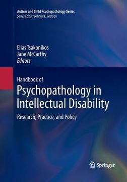portada Handbook of Psychopathology in Intellectual Disability: Research, Practice, and Policy (en Inglés)