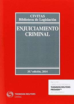portada Enjuiciamiento criminal 35ed (Biblioteca de Legislación)