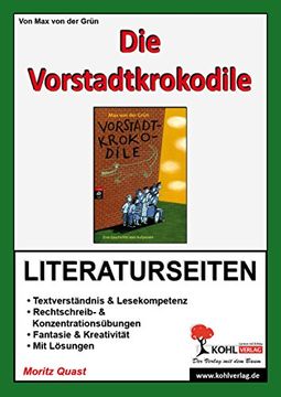 portada Die Vorstadtkrokodile / Literaturseiten: Literaturseiten mit Lösungen (in German)