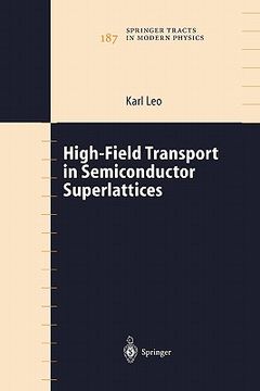 portada high-field transport in semiconductor superlattices (en Inglés)