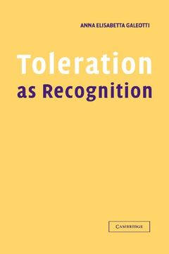 portada Toleration as Recognition (en Inglés)