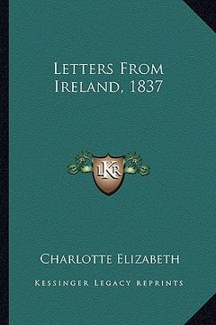 portada letters from ireland, 1837 (in English)