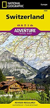portada Switzerland map (National Geographic Adventure Map, 3320) (en Inglés)
