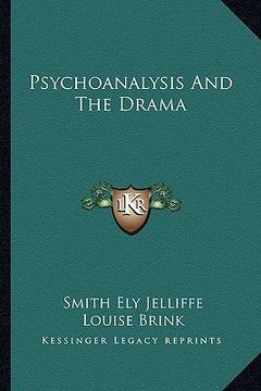 portada psychoanalysis and the drama