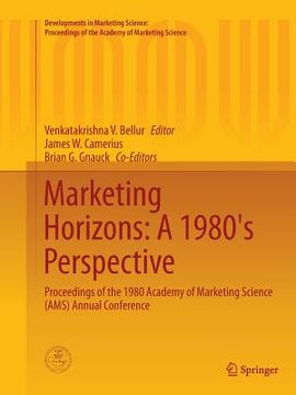 portada Marketing Horizons: A 1980's Perspective: Proceedings of the 1980 Academy of Marketing Science (Ams) Annual Conference