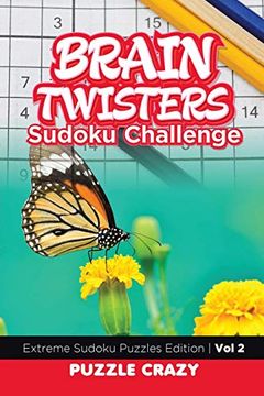 portada Brain Twisters Sudoku Challenge vol 2: Extreme Sudoku Puzzles Edition (en Inglés)